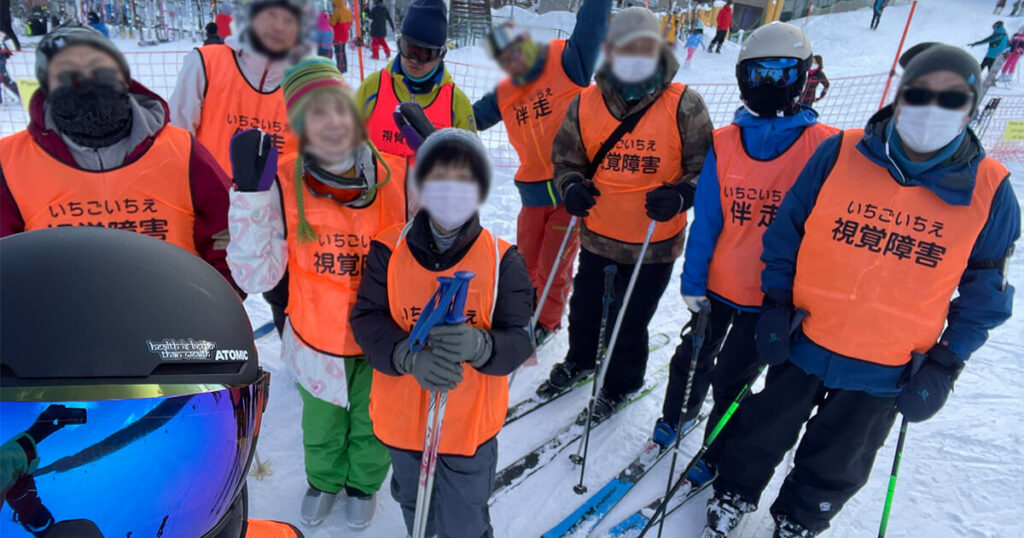 藻岩山スキー場での記念撮影
