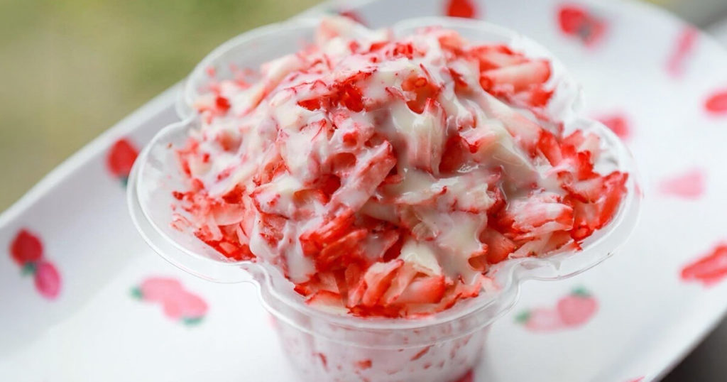 小川農園さんの削りいちご