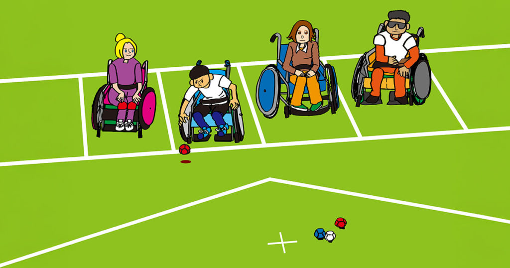 ボッチャのイラスト