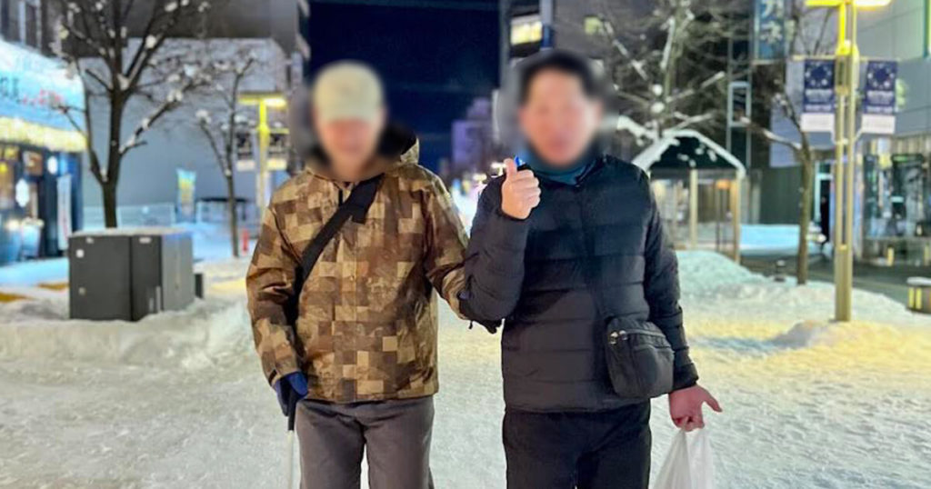 旭川での街中での様子