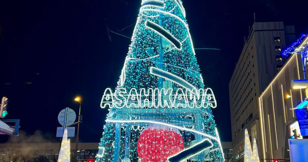旭川のイルミネーション